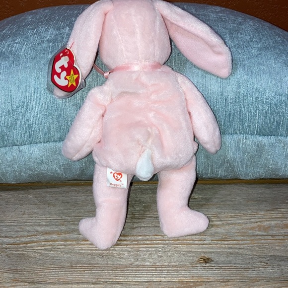 TY Beanie Baby “Origiinal” Hoppity the pink rabbit - Picture 2 of 9
